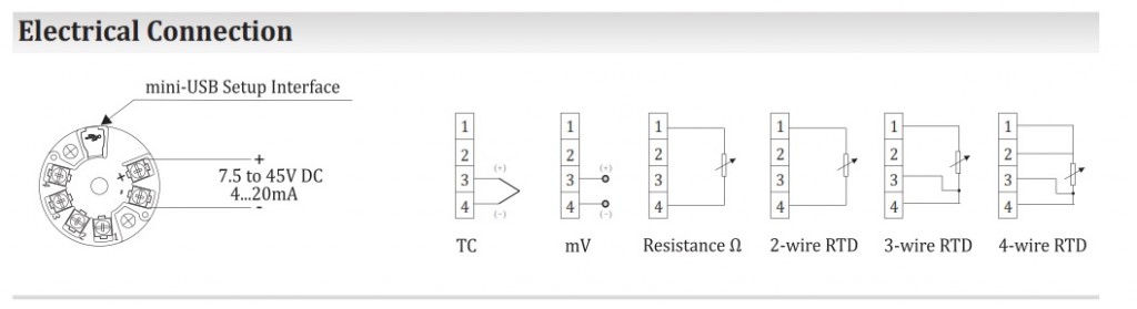 Bộ chuyển đổi tín hiệu can nhiệt S, K sang 4-20ma - 2