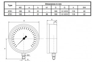 Đồng hồ đo áp suất Germany 