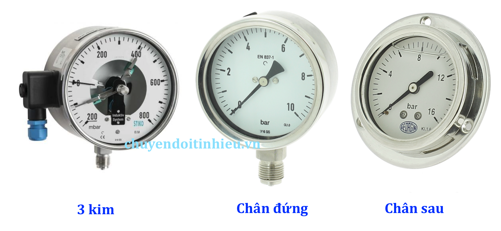 Đồng hồ đo áp suất khí nén dạng cơ
