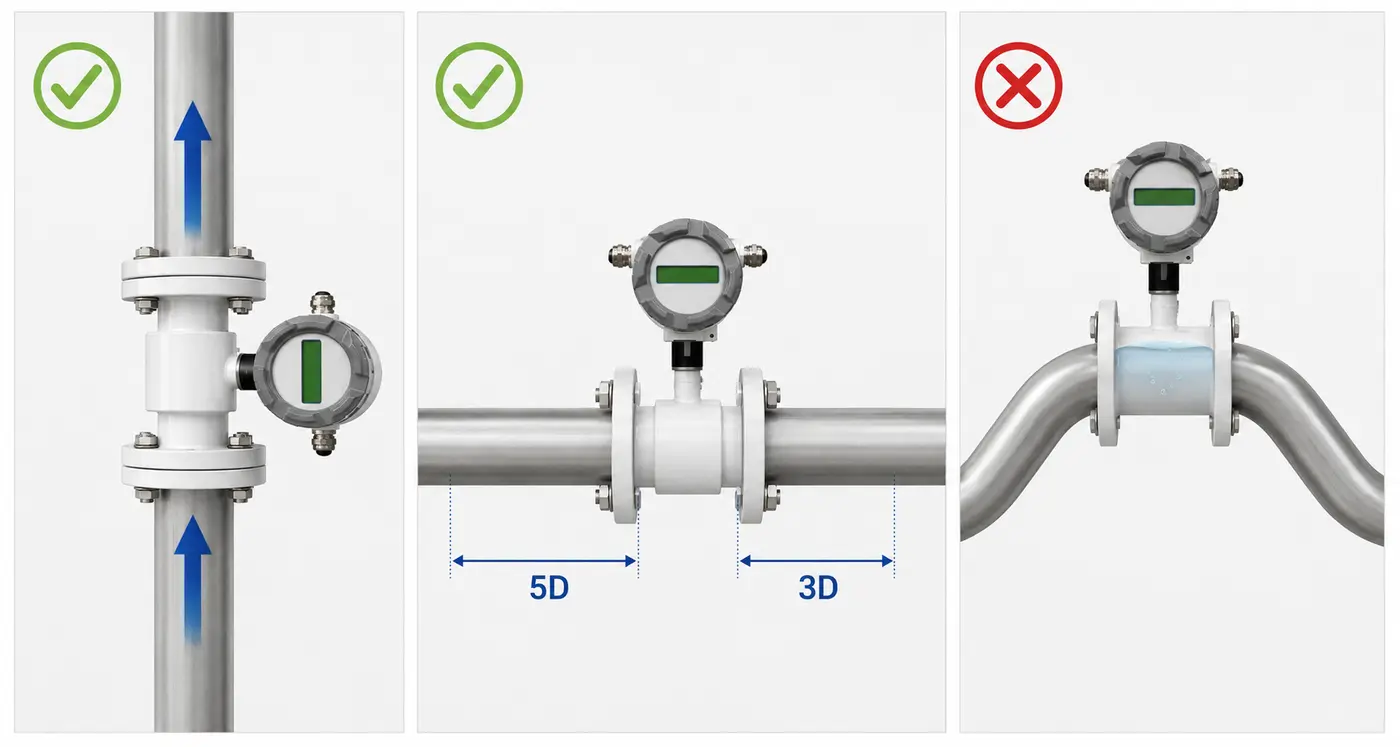 Cách lắp đồng hồ đo lưu lượng FLOW38 đúng kỹ thuật Cách lắp đồng hồ đo lưu lượng FLOW38 đúng kỹ thuật