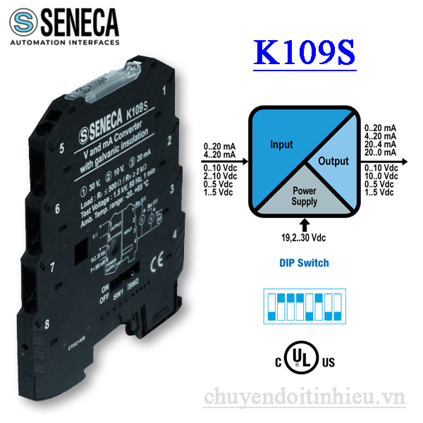 Bộ chuyển đổi và cách ly tín hiệu DC - K109S Bộ chuyển đổi và cách ly tín hiệu DC - K109S
