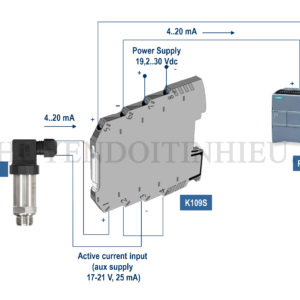 Kết nối Bộ chuyển đổi K109S với cảm biến 2 dây Active