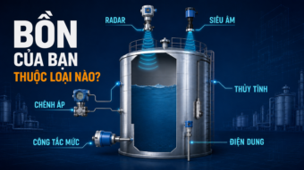 Đo mức nước trong bồn chọn cảm biến theo loại bồn