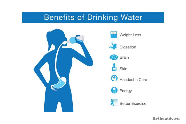 các lợi ích khi uống nước tinh khiết