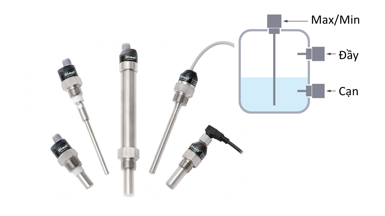 Cảm biến đo mức điện dung Dinel CLS-23 Cảm biến đo mức điện dung Dinel CLS-23