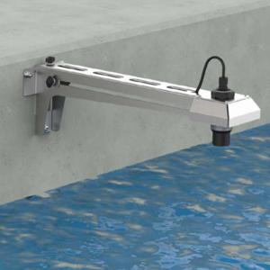 Cảm biến đo mức siêu âm ULM-54 - lắp đặt với giá đỡ