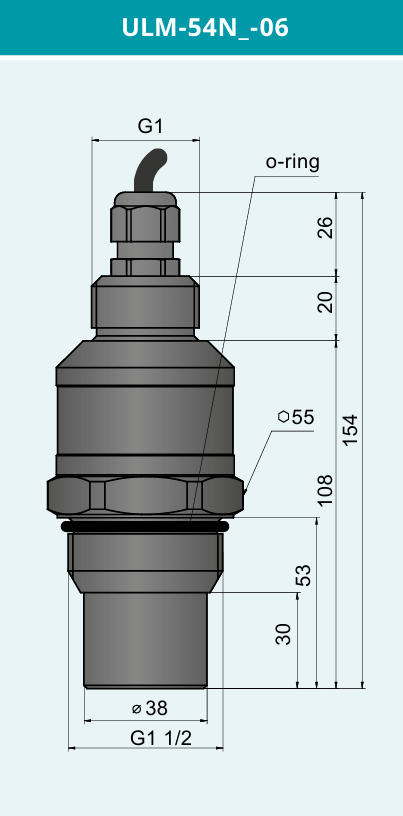 Cảm biến đo mức siêu âm ULM-54N_-06