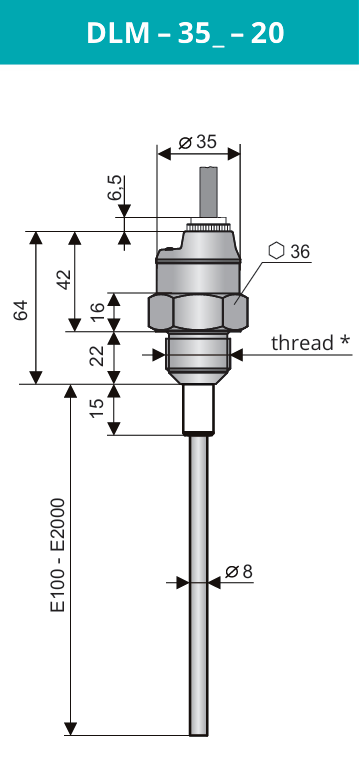 Cảm biến đo mức điện dung DLM-35_-20