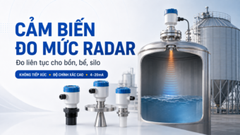 Cảm biến đo mức radar cho bồn bể và silo