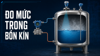 Đo mức trong bồn kín bằng radar chênh áp và điện dung