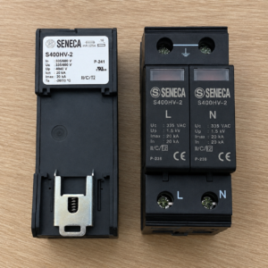 Mặt sau và gá DIN rail Seneca S400HV-2