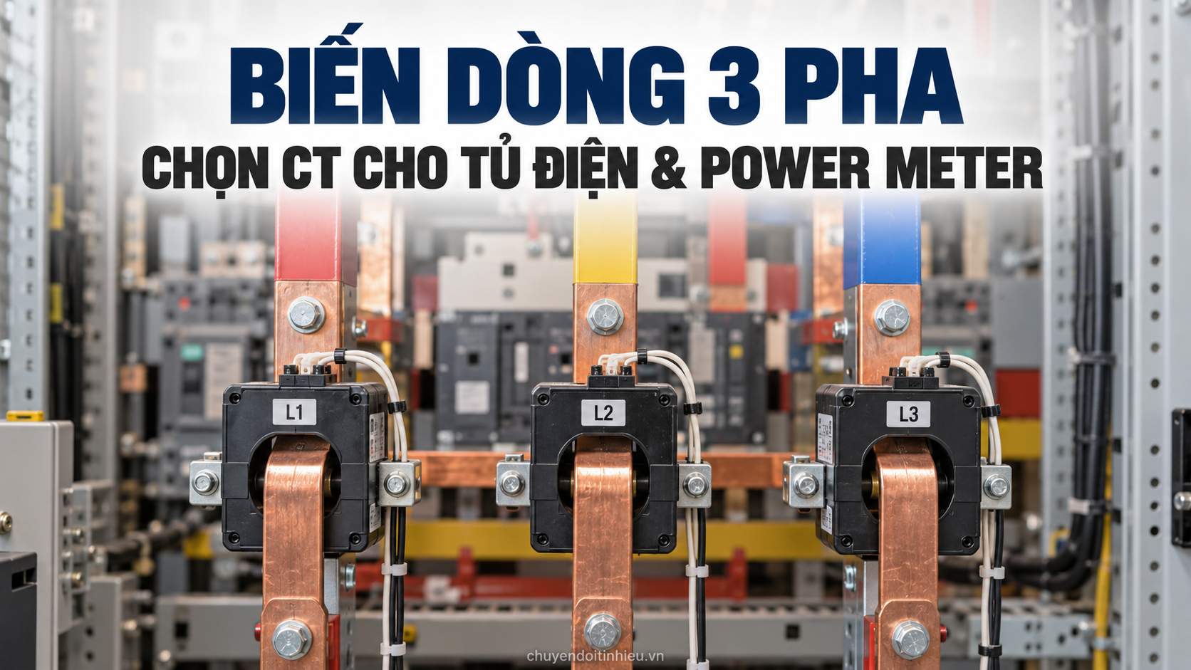 Biến dòng 3 pha cho tủ điện và power meter