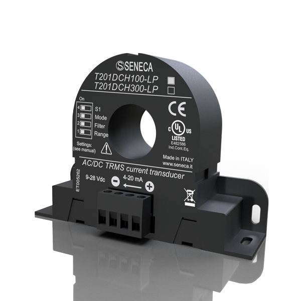 Thiết bị Seneca T201DCH100-LP biến dòng 100A AC DC 4-20mA