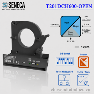 Seneca T201DCH600-OPEN biến dòng AC DC 600A