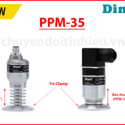 Cảm biến áp suất Dinel PPM-35 Tri-clamp bản thường và tản nhiệt
