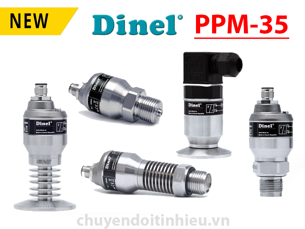Dinel PPM-35 – Cảm biến áp suất màng inox Cảm biến áp suất Dinel PPM-35 ngõ ra 4-20mA