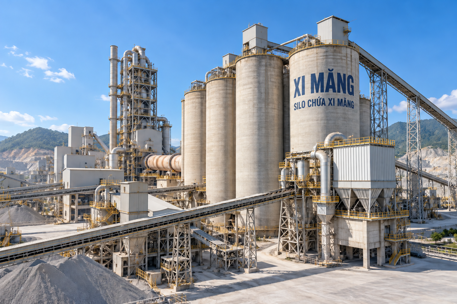 Xi măng & vật liệu xây dựng – Ứng dụng cảm biến và thiết bị đo lường.